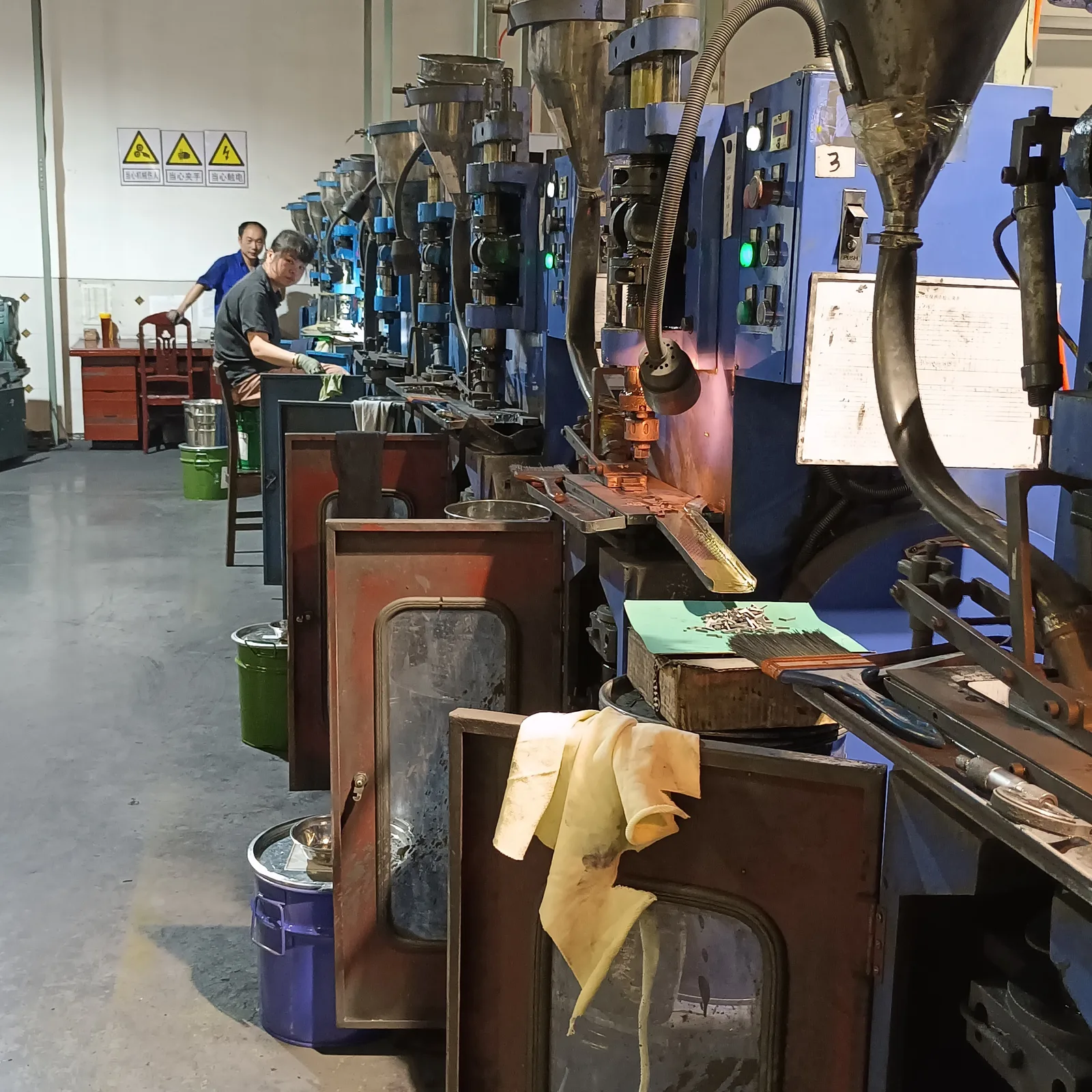 Zinc alloy die-casting and melting line